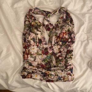 Guess Floral Halter Top